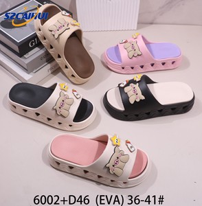 Sandales de plage personnalisées en EVA pour femmes, mignonnes, à motif de dessin animé, tongs, sabots d'été, prix d'usine, pantoufles légères en gros - Product Image 4