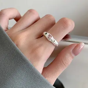 Женское 925 кольцо с фианитами