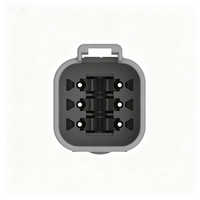 Connecteur femelle TE Connectivity DT04-6P 48V PA6-GF pour câbles d'alimentation automobiles et faisceaux de câblage