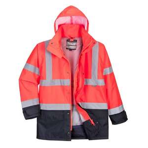 PORTWEST - S768RNRXL Hi-vis Executive 5-en-1 chaqueta roja/Azul Marino-EAN 5036108283545 ROPA DE TRABAJO DE LA HI-VIS - Product Image 1