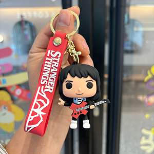 Nuevo Llavero de PVC de <span class=keywords><strong>Stranger</strong></span> <span class=keywords><strong>Things</strong></span>, Juguete para Niños, Llavero para Mochila, Llavero de Capibara de Dibujos Animados - Product Image 1