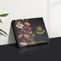 Boîte à Chocolats de Luxe Magnétique en Forme de Livre, Personnalisée, Bordure Florale Vintage, Insert à Compartiments, Boîte Cadeau Rigide pour Confiseries, Vente en Gros