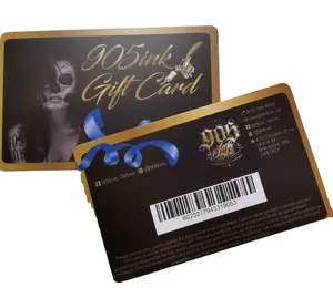 high quality uv printing unique change barcode qr code membership VIP gift card with cheap price