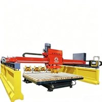 Polisseuse automatique à tête unique pour pierres, avec changeur d'outils automatique, pour le polissage de surfaces miroir sur dalles de granit, marbre et quartz
