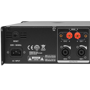 Amplificatore di Potenza Professionale <span class=keywords><strong>Classe</strong></span> H 2CH 400W con Audio Hi-Res 2U per Spettacoli in Locali e Grandi KTV (Alluminio) - Product Image 5