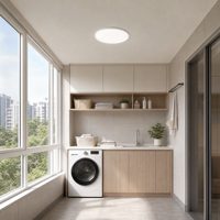 Plafonnier LED rond ultra-fin de qualité supérieure, moderne et élégant, étanche, 12W 36W 3000 6500K pour salon, chambre à coucher, salle à manger