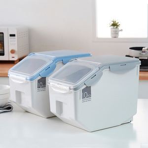 10kg household kitchen plastic Polygon sealed rice storage container