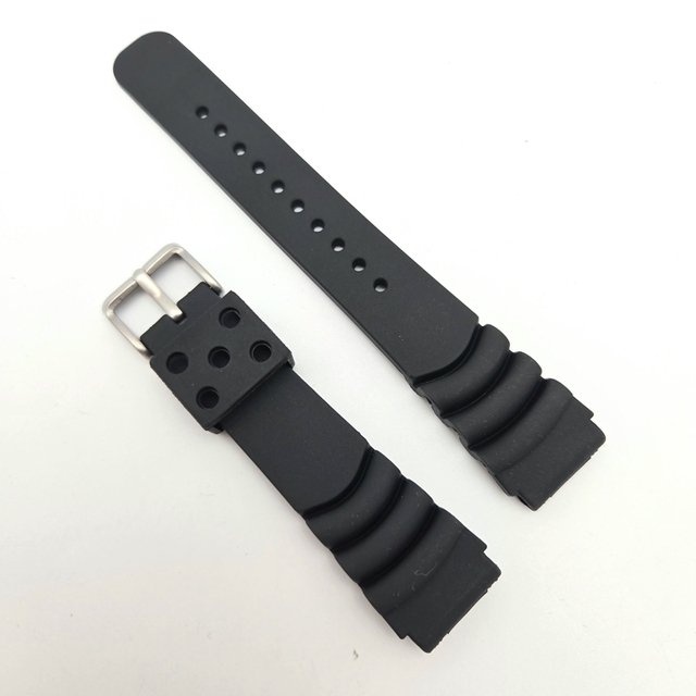 20mm Watch Band Fit Mechanical Watch Rubber Silicone Sports Straps Watch Parts