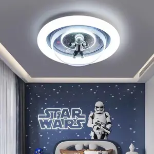 3 Color Changed Acrylic Child Room LED Ceiling Light Children Room Art Cat Shape Indoor Lighting Bedroom Ceiling Lights