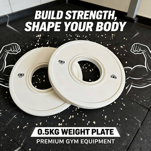 Disques de <span class=keywords><strong>poids</strong></span> en caoutchouc antidérapants de qualité supérieure avec noyau en fer pour haltères et barres, idéaux pour la <span class=keywords><strong>musculation</strong></span> à domicile - Product Image 2
