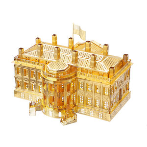 <span class=keywords><strong>Piececool</strong></span> la Maison Blanche Architecture Puzzles <span class=keywords><strong>3D</strong></span> en métal Kits de construction de modèles DIY Puzzle Cadeau de Noël pour adolescents ou adultes - Product Image 3