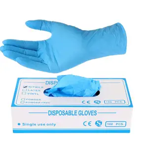 Luvas descartáveis de nitrilo para trabalho pesado, luvas descartáveis de nitrilo para mecânica de tatuagens, fabricação de produtos químicos