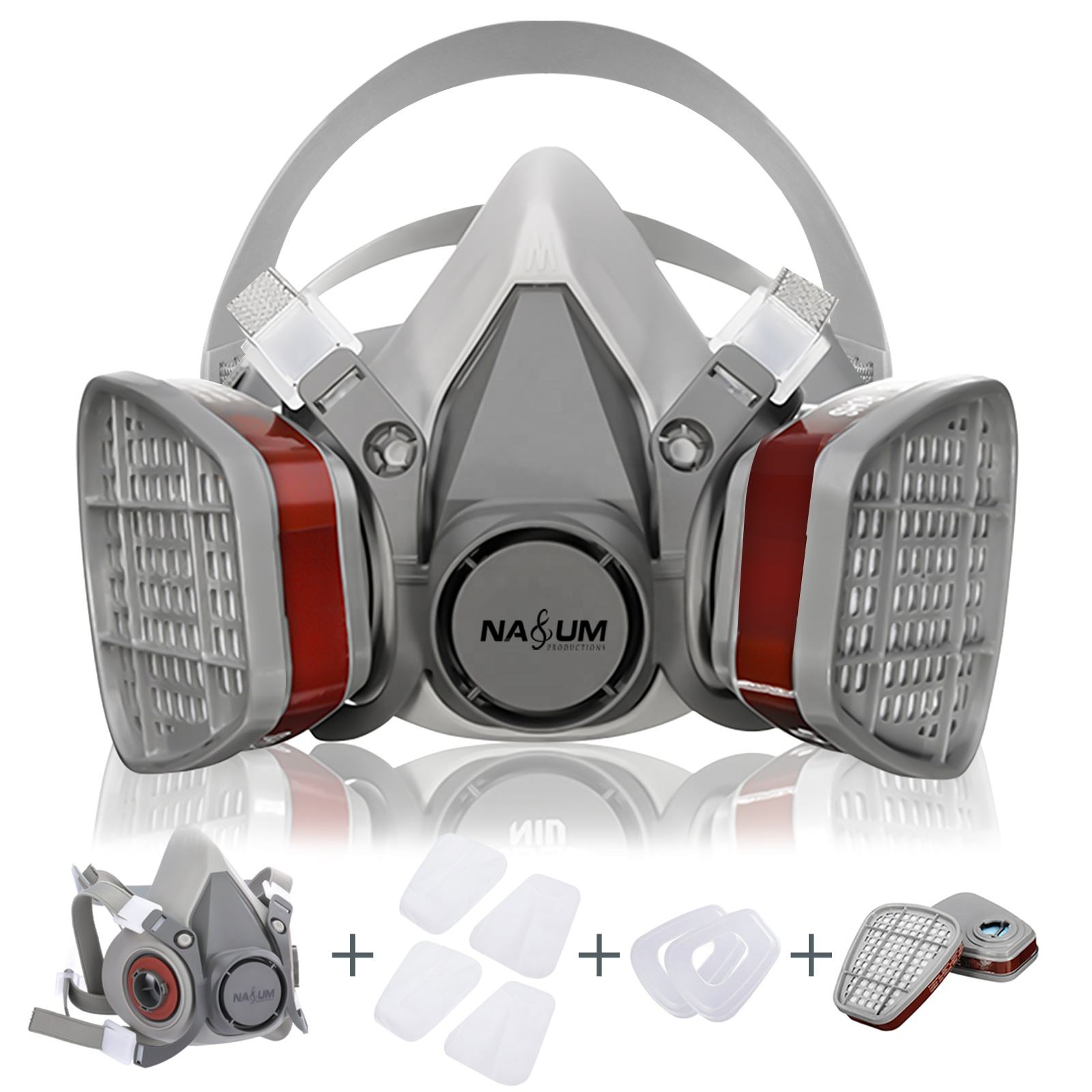 NASUM M101 Chemical Respirator Mask Double Gas Protection