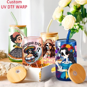 Película DTF Impermeable para Decoración de Tazas, con Logotipo Personalizado, UVDTF para Tazas de 16oz, Venta al Por Mayor de Fábrica - Product Image 6