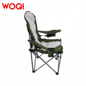 เก้าอี้พับ Woqi สำหรับตั้งแคมป์กลางแจ้ง โครงอะลูมิเนียม ผ้า Oxford สีเขียว เก้าอี้สนามทรงสี่เหลี่ยม ดีไซน์ร่วมสมัย - Product Image 1