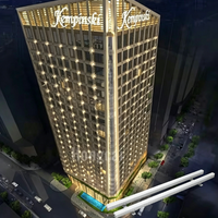 Luminaires muraux linéaires de luxe pour l'extérieur, éclairage architectural urbain pour les systèmes d'éclairage des bâtiments, solution d'éclairage de façade