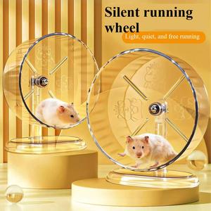 Super grand jouet de roue de course en plastique muet pour Hamsters Djungarian Style Sport avec support de rouleau - Product Image 1
