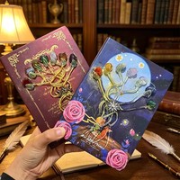 Cuaderno de Meditación Espiritual con Cristales de Chakra Naturales, Árbol de la Vida, para Regalo o Decoración del Hogar