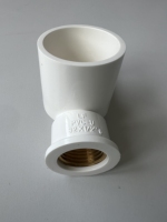 Raccord coudé en laiton PVC |   Raccord de tuyau en PVC, coude fileté en laiton, connecteur de tuyau d'eau