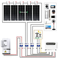 Sistem Surya Hibrida Komersial 100kW Growatt 100K-HU 10 MPPT Panel 200x630W Baterai Rak HV 76.8kWh untuk Pabrik, Mal, Kampus