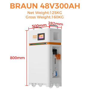 Carro montado en la pared de 48V <span class=keywords><strong>Life</strong></span> <span class=keywords><strong>Po</strong></span> <span class=keywords><strong>4</strong></span> Paquete de batería 51,2 V 15Kwh 280AH 300AH EV Celdas de litio 16S 200A BMS Energía solar Almacenamiento de energía - Product Image 3