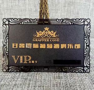 Carte de visite professionnelle en métal vert miroir doré, résistante aux intempéries, à prix abordable - Product Image 3