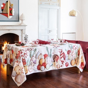 Custom Printing Patterns Table Linens Fabric French Luxury Flax 100% Pure Linen <b>Tablecloth</b> Custom Size for Home Hotel - Product Image 2