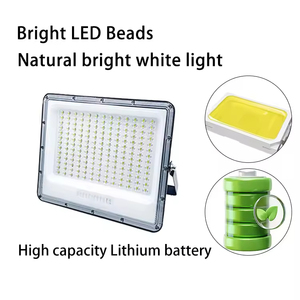 Projecteur solaire LED extérieur 300W, 169 LED haute luminosité, batterie au lithium fer phosphate 30000 mAh, facile à installer, télécommande - Product Image 4