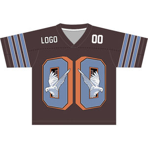 Usine personnalisé séchage rapide col en v imprimé rétro maillot Football surdimensionné Boxy T-shirt hommes basket-ball culture maille maillot de football - Product Image 6