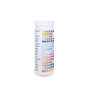 Kit de 16 bandelettes de test d'eau potable pour <span class=keywords><strong>pH</strong></span>, dureté totale, chlore résiduel, usage potable, 100 bandelettes/flacon, précision de 99,9 %, CE - Product Image 3