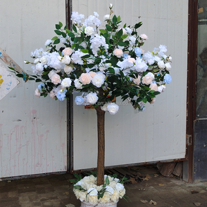Nuovo <span class=keywords><strong>piccolo</strong></span> <span class=keywords><strong>albero</strong></span> di fiori di ciliegio artificiale con foglia di pianta verde - Product Image 4