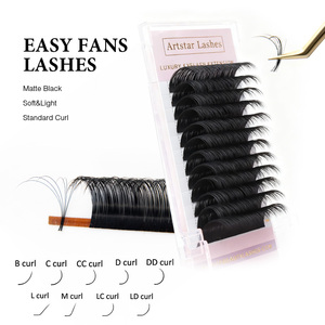 Extensions de <span class=keywords><strong>cils</strong></span> Easy Fan, faux <span class=keywords><strong>cils</strong></span> en cheveux synthétiques, <span class=keywords><strong>cils</strong></span> en éventail, <span class=keywords><strong>cils</strong></span> auto-épanouissants, volume russe synthétique - Product Image 2