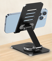 Nouveau support de téléphone portable et tablette multifonctionnel en métal, support de bureau avec rotation à 360 degrés pour téléphones mobiles