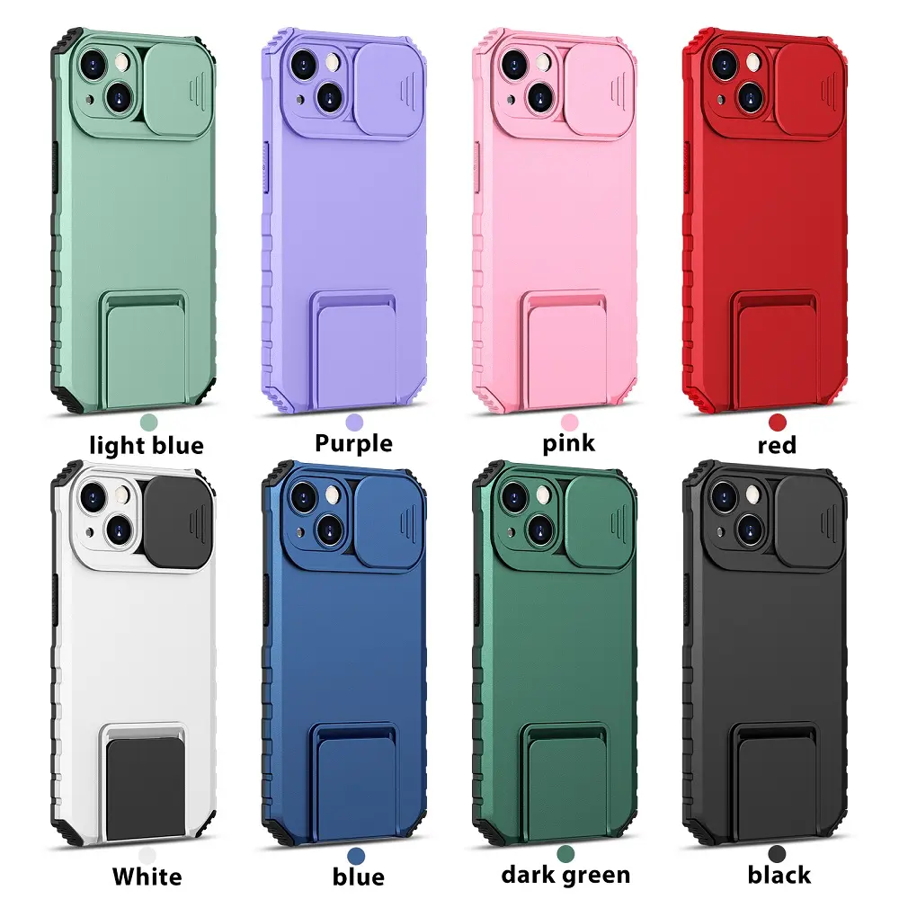 Multicolor multifunctional push window TPU mobile phone case for iphone 14 13 14 pro max X XS 7 8 Plus case