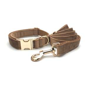 Suministros para mascotas Colorido Terciopelo Hebilla de metal Collar de perro Suave Fantasía Mejor calidad Collares para mascotas Correas - Product Image 1