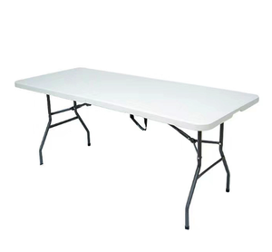 <span class=keywords><strong>6</strong></span> <span class=keywords><strong>Foot</strong></span> LongOutdoor <span class=keywords><strong>Folding</strong></span> <span class=keywords><strong>Table</strong></span> Garden Furniture Mesa quadrada branca portátil - Product Image 4