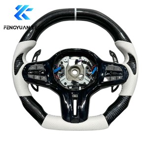 Volante de Cuero y Fibra de Carbono con Calefacción Personalizado para <span class=keywords><strong>BMW</strong></span> G20 G28 G29 G30 G32 G38 Serie 3 <span class=keywords><strong>320i</strong></span> 325i 330i M3 M4 M5 X1 X2 X3 - Product Image 6
