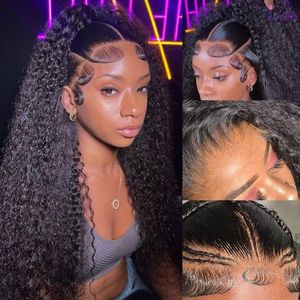 Parrucca Frontale 13x4 Full Lace all'Ingrosso, Capelli Umani Ricci Afro Naturali, Senza Colla, Brasiliani, Pre-Piumati, Vergini Remy - Product Image 3