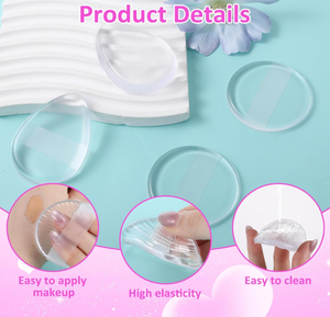 Éponge de maquillage multifonctionnelle en gel de silicone de marque privée, forme goutte d'eau, pour fond de teint - Product Image 3