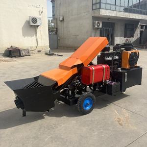 Pompe de livraison de béton de mortier de pierre fine diesel pour la construction - Product Image 1