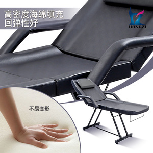 Table de massage Hongzi HZ015BK noire, éponge haute densité, réglable, pour spa, chambre à coucher, usage commercial - Product Image 1