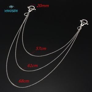 Cadenas de <span class=keywords><strong>pecho</strong></span> estilo grillete, lujosas y urbanas, con incrustaciones de cristales brillantes, de metal sólido, unisex, para streetwear, adornos corporales. - Product Image 6
