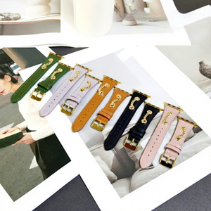 Upro Wholesale Metal Chain Leather Watch Strap Vintage Fashion Jewelry Band for apple Watch Ultra 2 10 9 8 SE Custom - Product Image 2