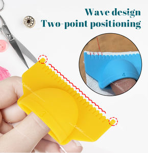 किनारे सिलाई लॉक्रंडिंग उपकरण, सिलाई टेम्पलेट्स शासकों सुई गेज क्लिंग शासक सुई गेज को सीधे सिलाई के लिए उपकरण सीम गेज - Product Image 6