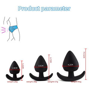 Hete aanbieding siliconen butt plug draagbare anale pluggen 3 maten beschikbaar adult <span class=keywords><strong>sex</strong></span> anale speeltjes grote siliconen anale plug voor vrouwen en mannen - Product Image 5
