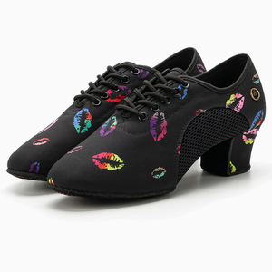 Semelles personnalisables talon 3.5/5cm chaussures de danse latine pour femmes chaussures de danse de salon Tango <span class=keywords><strong>Salsa</strong></span> fille chaussures de danse moderne - Product Image 1