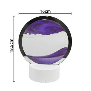 Luces de reloj de arena 3d, lámpara de mesa recargable de 16 colores, con control remoto - Product Image 5