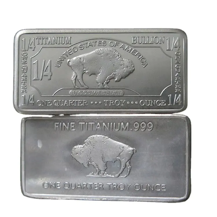 Op Koop, Een Kwart Oz Pure Titanium Buffalo Bar, Hoge Kwaliteit, Zeldzame Metalen, goed Voor Investering, Klaar Om