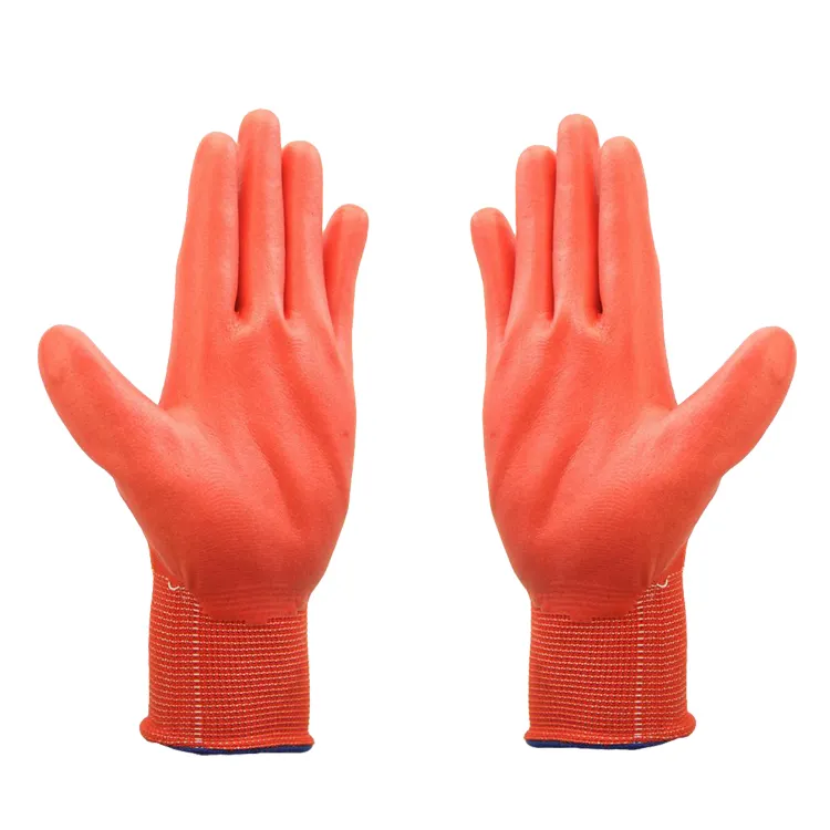 Бесшовные трикотажные перчатки с полиуретановым покрытием
