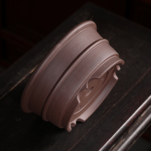 Pot à bonsaï en argile violette Zisha, style chinois classique, grand bol zen pour plantes - Product Image 4